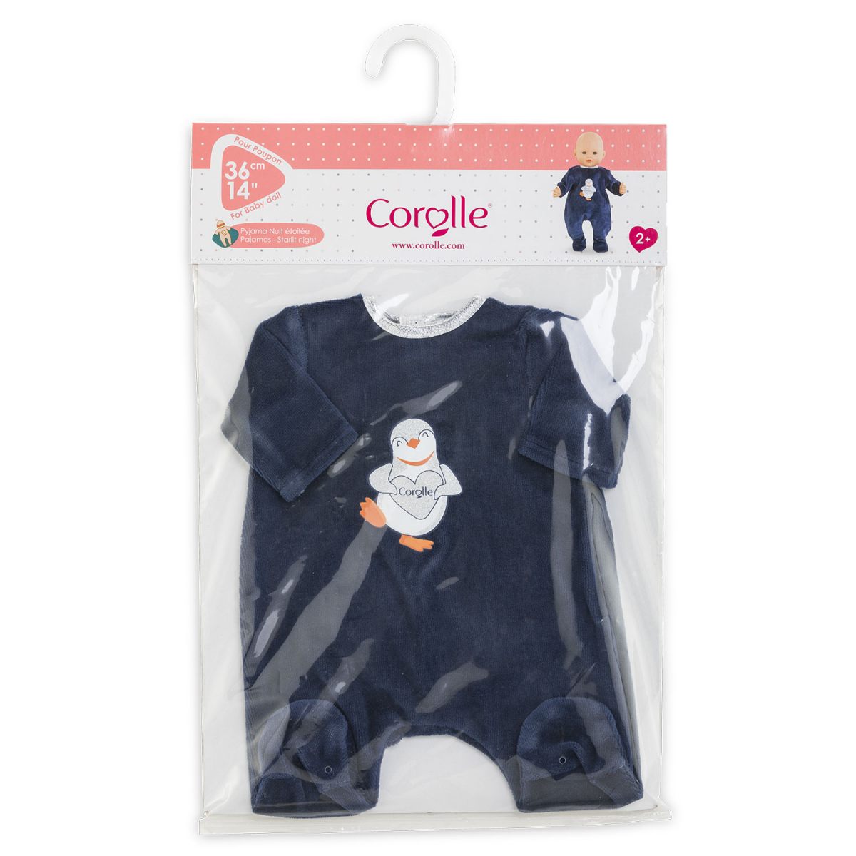 Pajamas Starlit Night for 14-inch baby doll